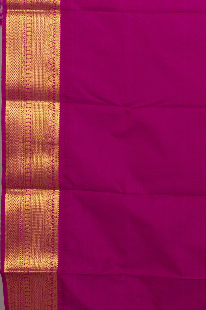 Lavender semi soft silk saree