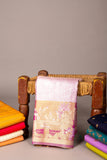 Lilac lavender tissue silk saree
