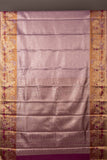 Lilac lavender tissue silk saree
