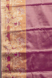 Lilac lavender tissue silk saree