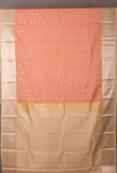 Pastl peach soft silk saree