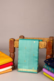 Baby blue pure silk saree
