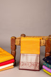 Orange Korvai Pure Touch Silk Saree