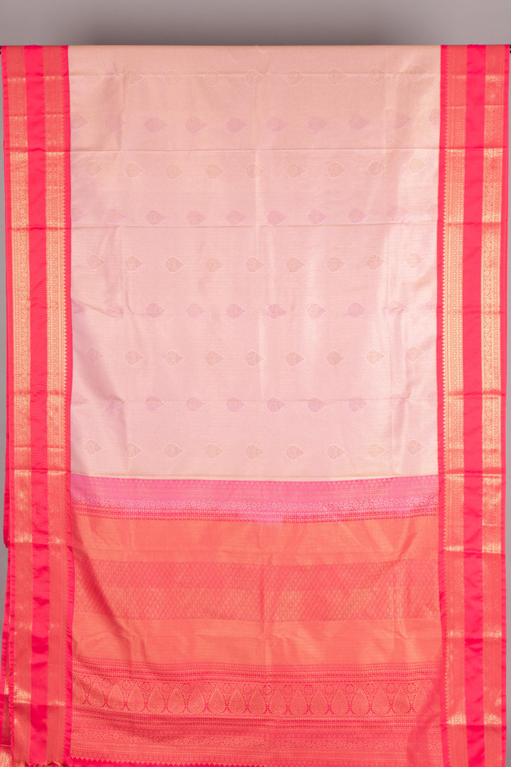 Shampoo pink soft silk saree