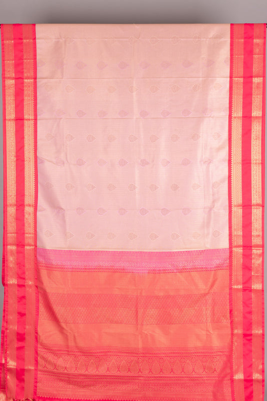 Shampoo pink soft silk saree