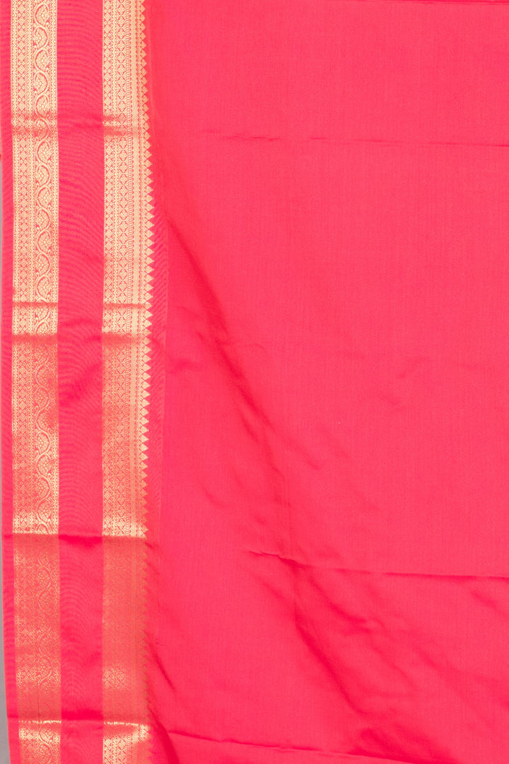 Shampoo pink soft silk saree