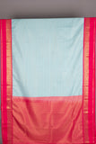 Baby blue soft silk saree
