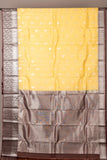 Offwhite and chocolate pure touch silk saree  Please change