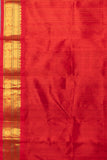 MS Blue and Red pure kanchi sico saree