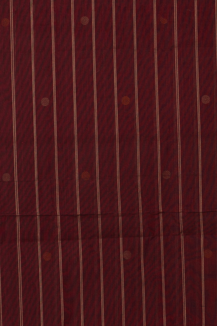 Maroon Mahul chakram pure Kanchi cotton saree