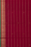 Chilli red Kanchi cotton saree