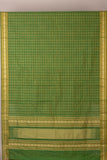 Green Thread Weave Kanchi Cotton Saree