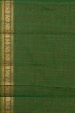 Green Thread Weave Kanchi Cotton Saree