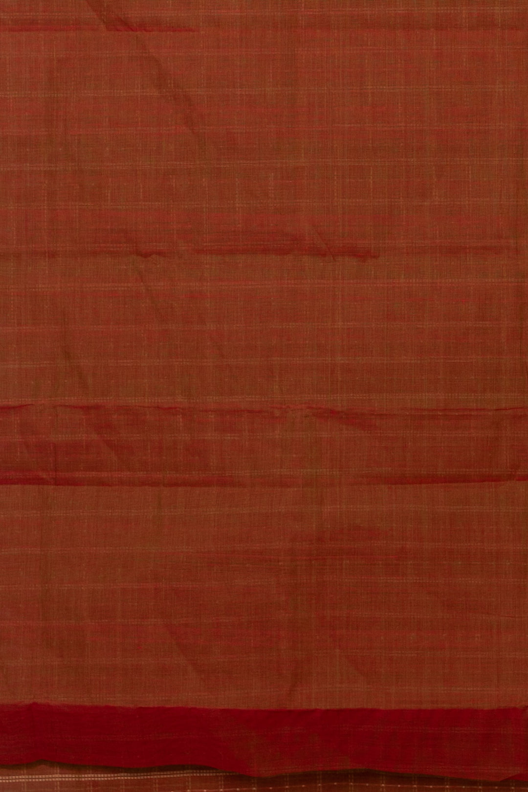 Deep Roasted Brown Kanchi Cotton Saree