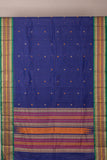 Blue and green Kanchi cotton saree