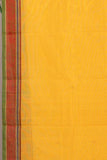 Yellow and red Kanchi cotton saree