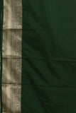 Vibrant Pink and Green semi silk saree
