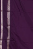 Dusty pink and purple semi silk saree