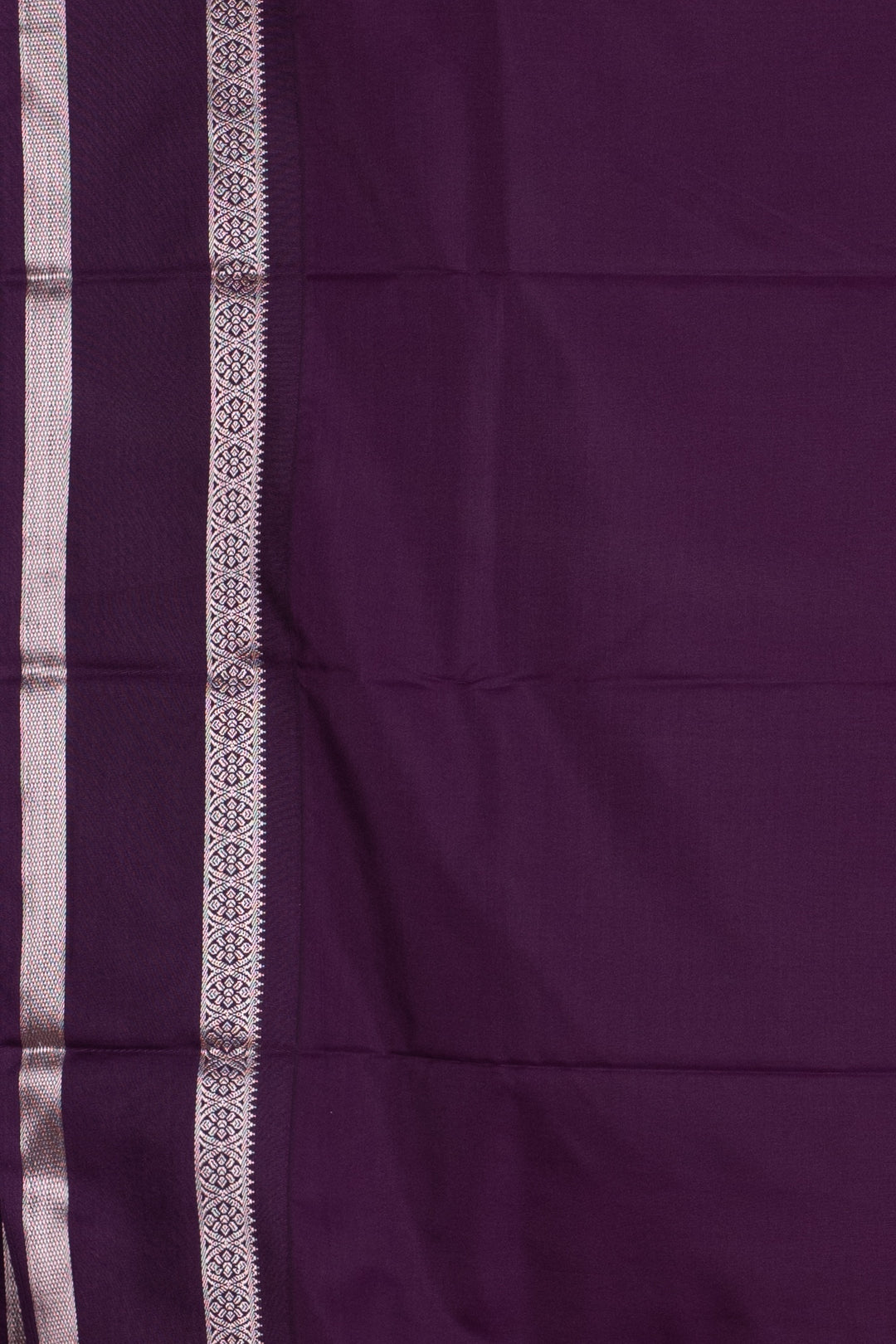 Golden marguerite yellow And Purple Semi Silk Saree