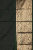 Flamingo Pink and Green Semi Silk Saree