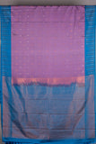 Heather Violet and Blue Semi Silk Saree