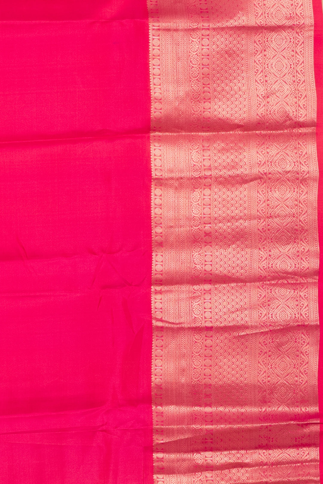 Peacock Green and Raspberry Pink Kanjivaram Pattu Saree