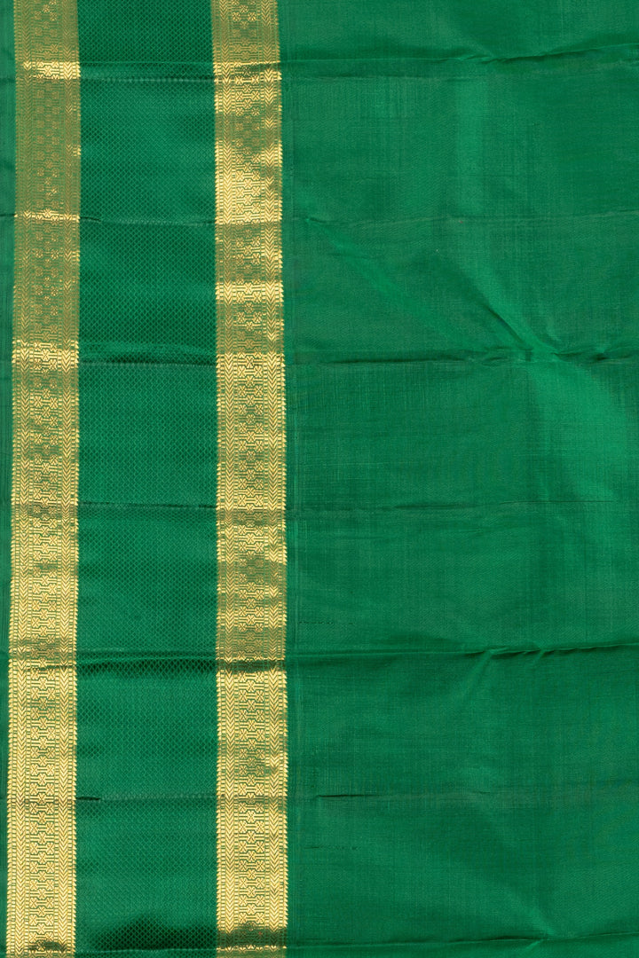 Mint Green and Forest Green Pure Kanjivaram Silk Saree