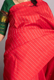 Chilli Red Pure Kanjivaram Silk Saree