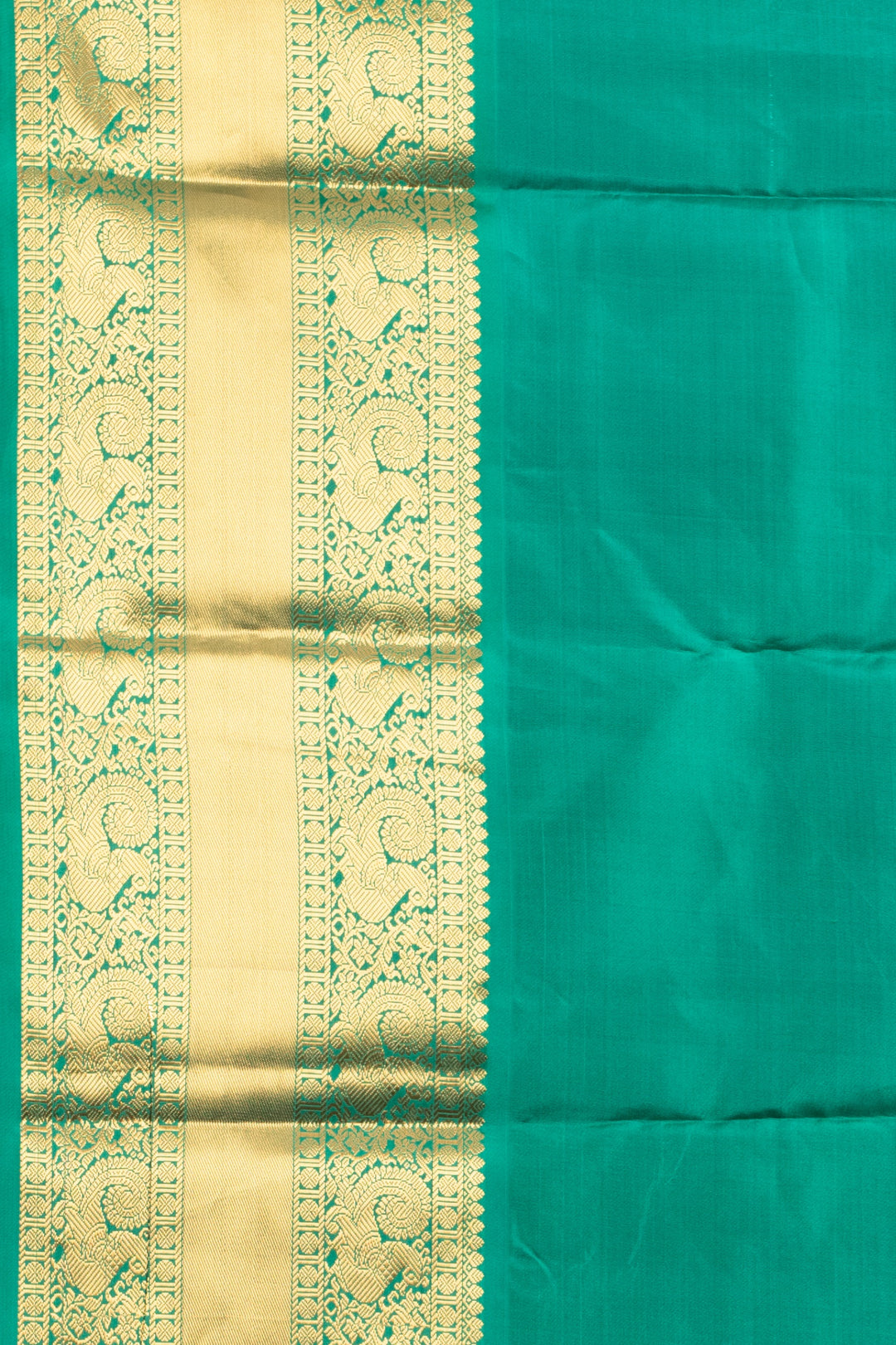 Orchid Purple and Teal Blue Pure Kanjivaram Silk Saree