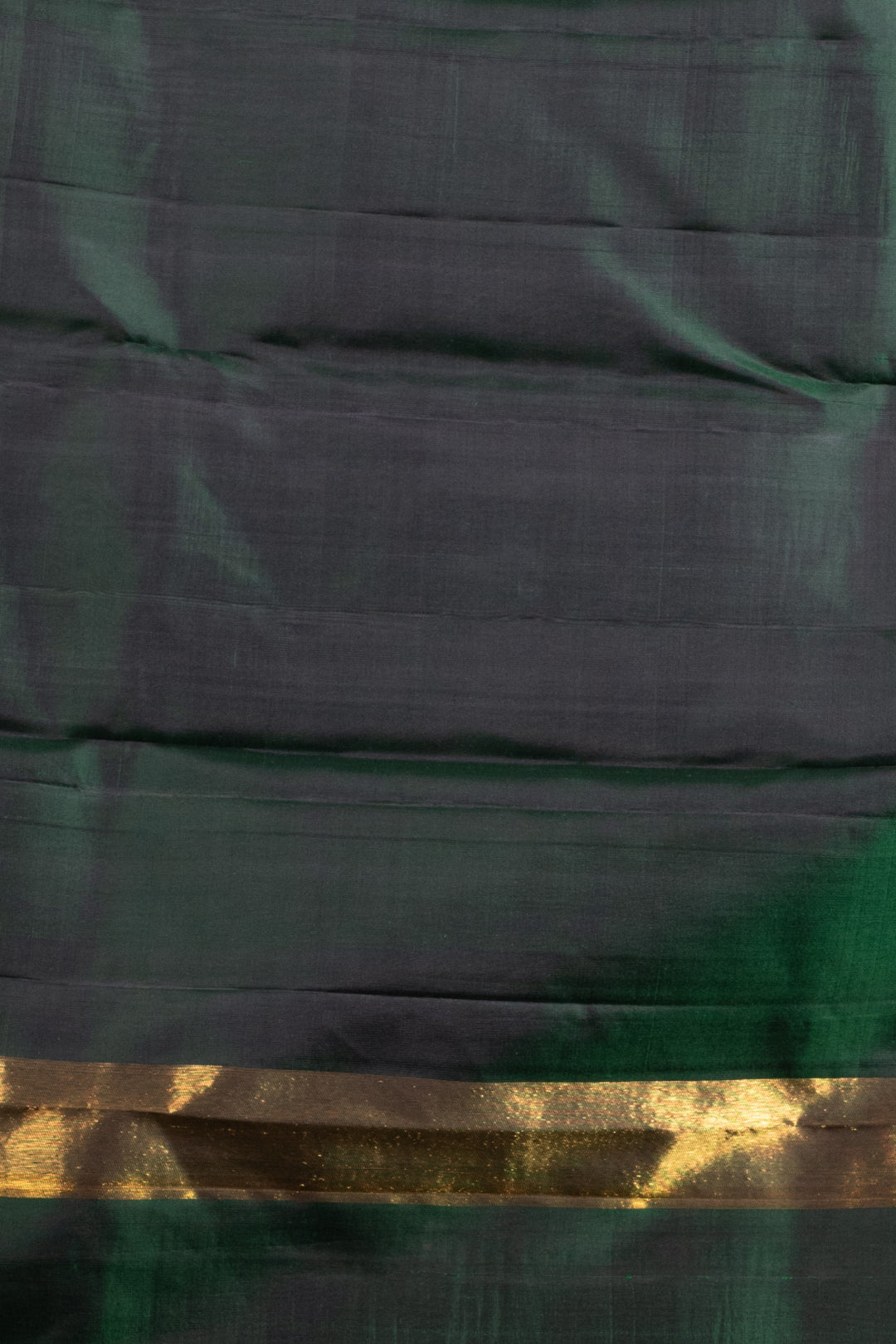 Bottel Green Pure Kanjivaram Silk Saree
