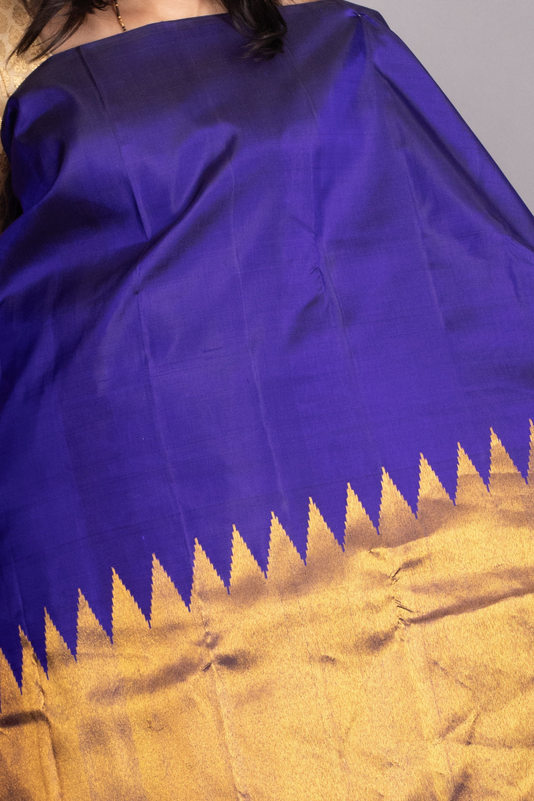 Royal Blue Pure Kanjivaram Silk Saree