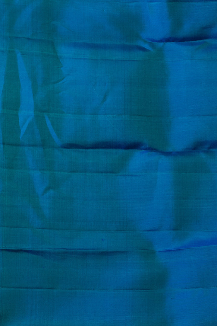 Peacock Blue Pure Kanjivaram Silk Saree