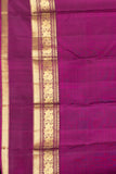 Black and Magenta Pure Kanjivaram Silk Saree