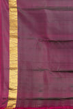 Forest Green and Burgundy Pure Kanjivaram Silk Saree