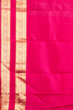 Royal Blue and Rani Pink Pure Kanjivaram Silk Saree