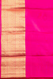 Cyber Yellow and Rani Pink Pure Kanjivaram Silk Saree