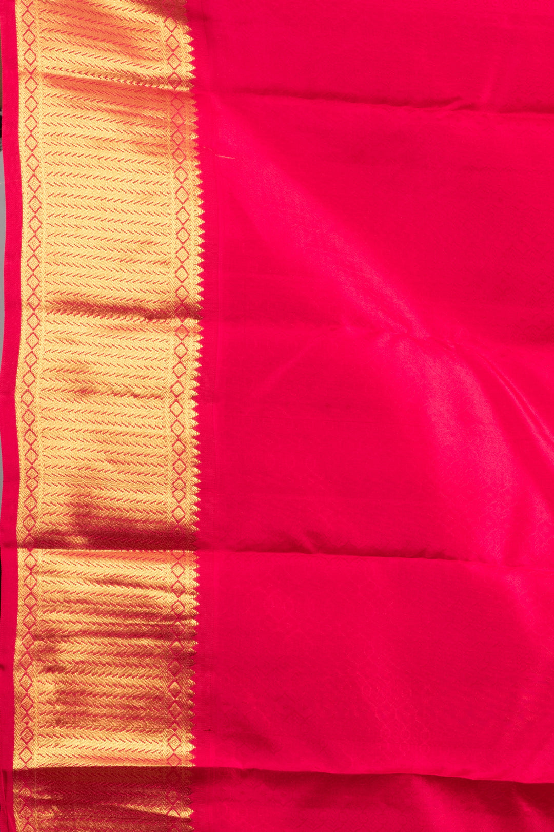 Parrot Green and Raspberry Pure Kanjivaram Silk Saree