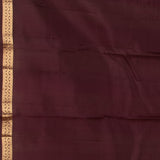Brunette Brown Pure silk saree
