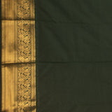 Purple heart and Bottel green Semi silk saree