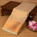 Light green semi silk saree