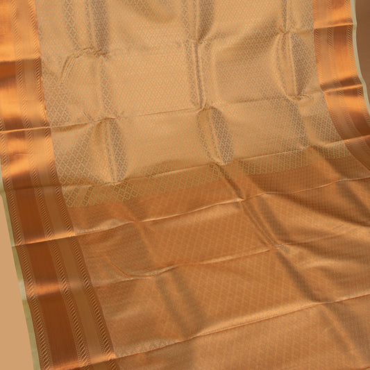 Light green semi silk saree