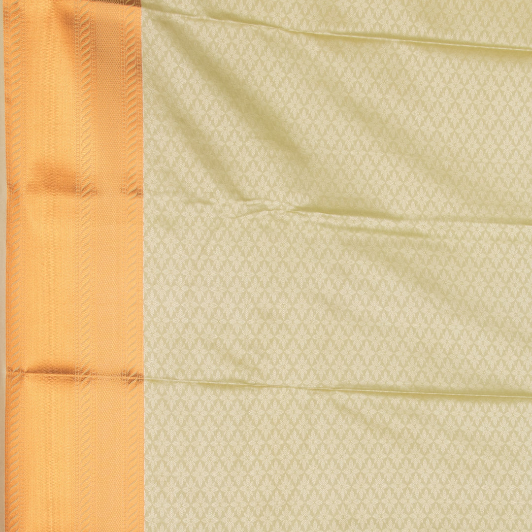 Light green semi silk saree