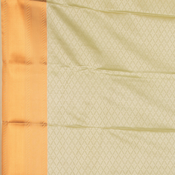 Light green semi silk saree