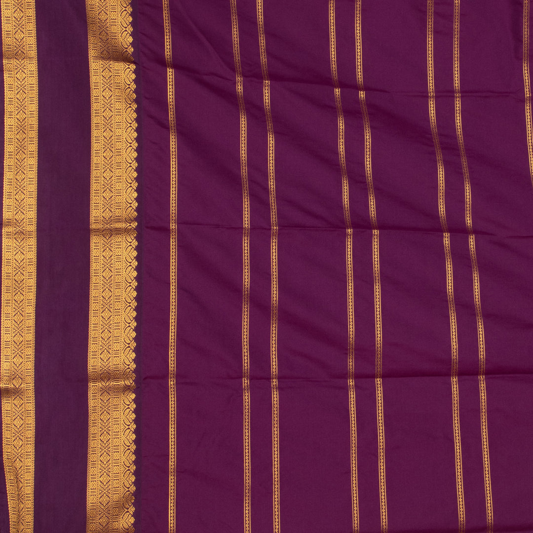 Bubblegum pink and purple semi silk saree