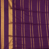 Avocado green and purple semi silk saree