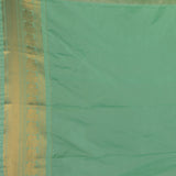 Forest green and Pastel green semi silk saree