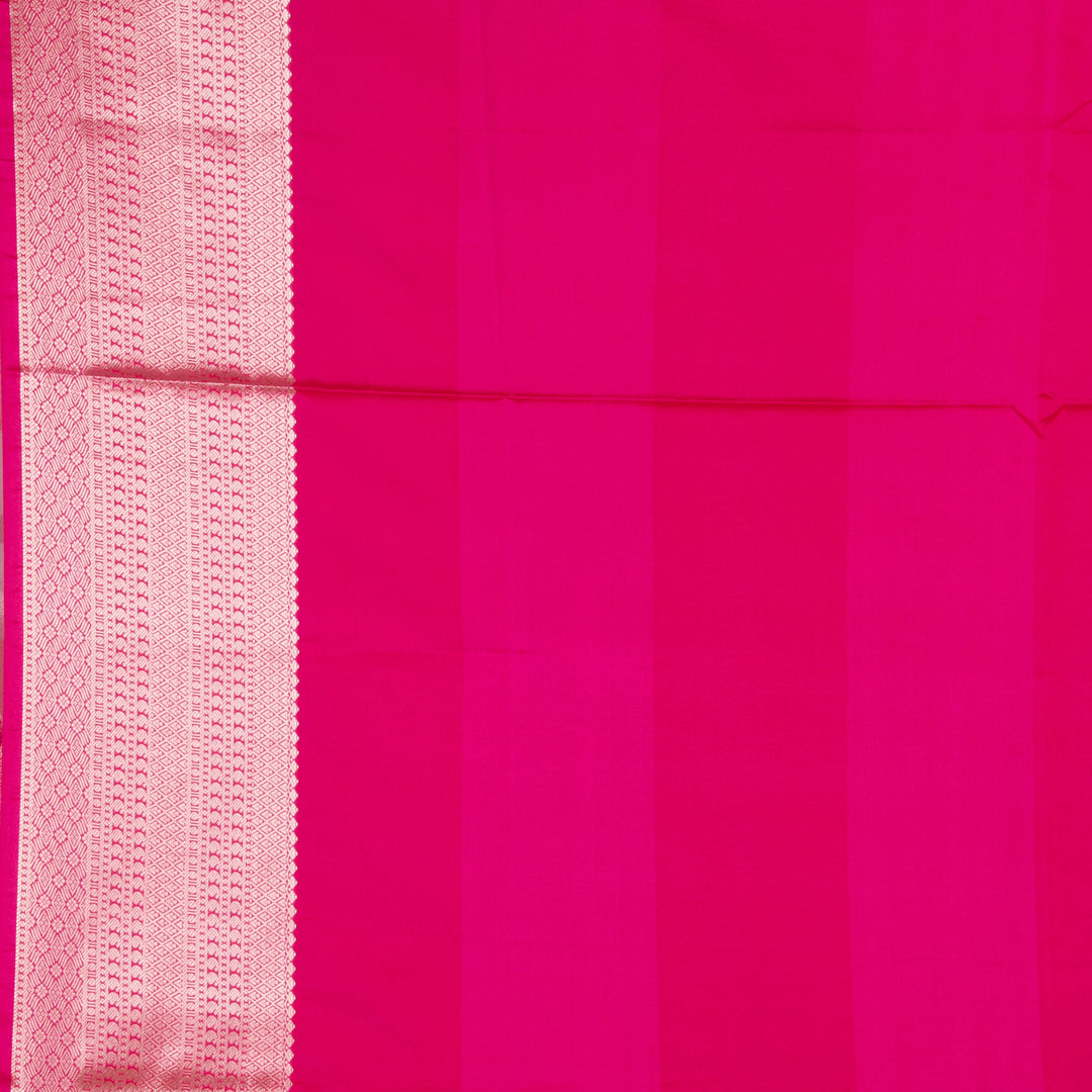 Pink and Rani pink soft silk saree