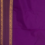Peacock blue and Purple soft silk saree