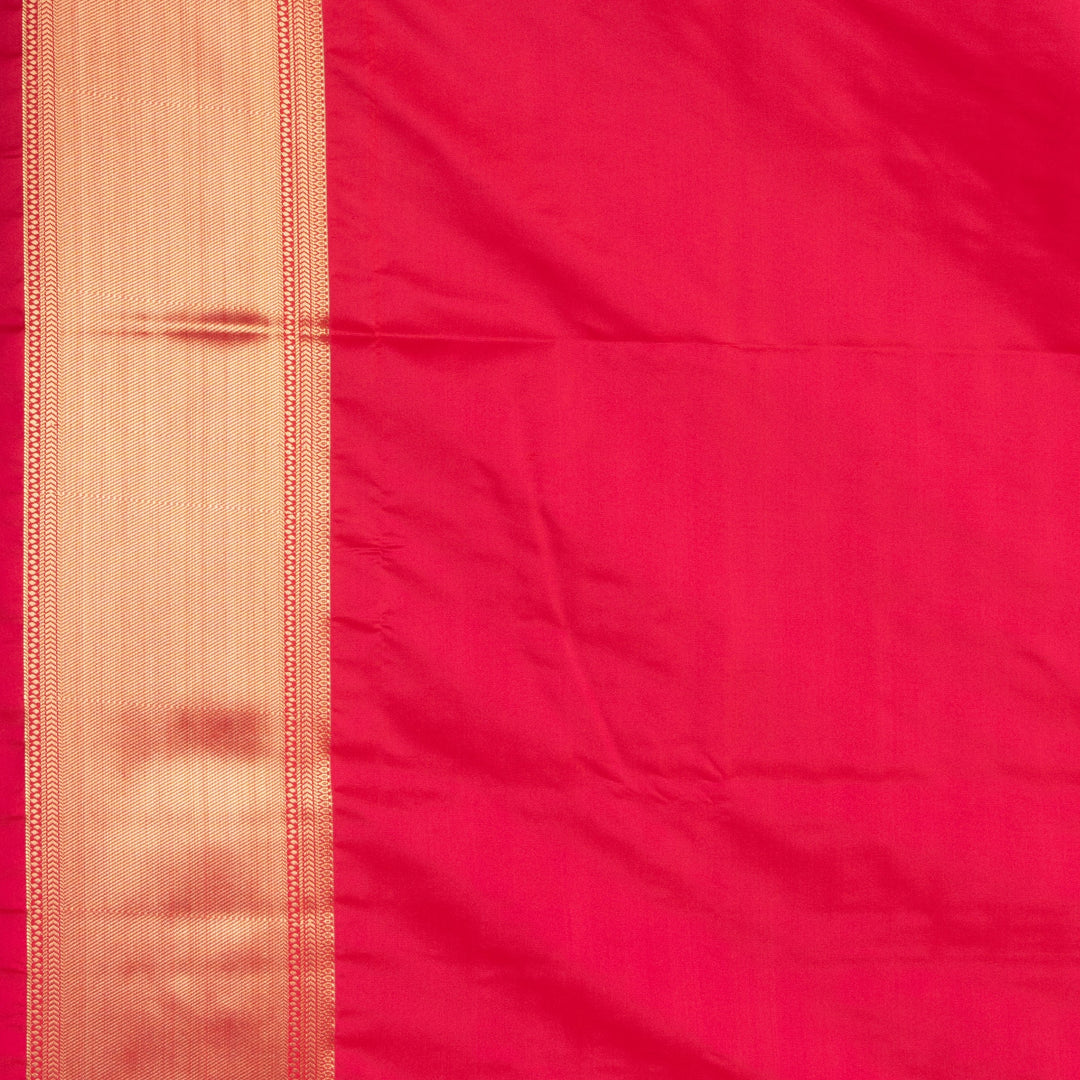 Powder blue and Reddish pink soft silk saree