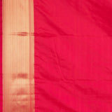 Powder blue and Reddish pink soft silk saree